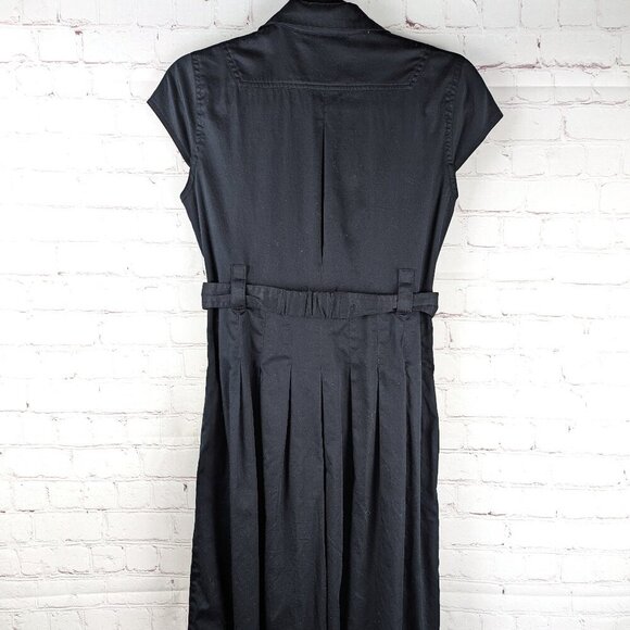 Alfani Sleeveless Black Dress w/ Silver Stud Buttons - Size 2 - Picture 6 of 9